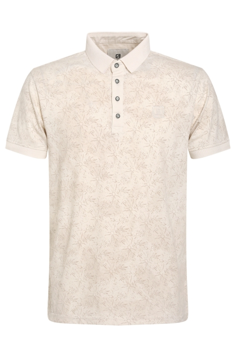 Gabbiano beige heren polo | Vooraanzicht