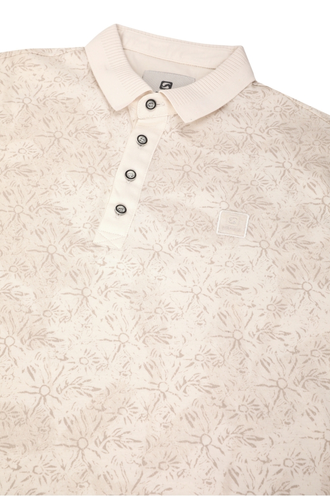 Gabbiano beige heren polo | Kleurstaal