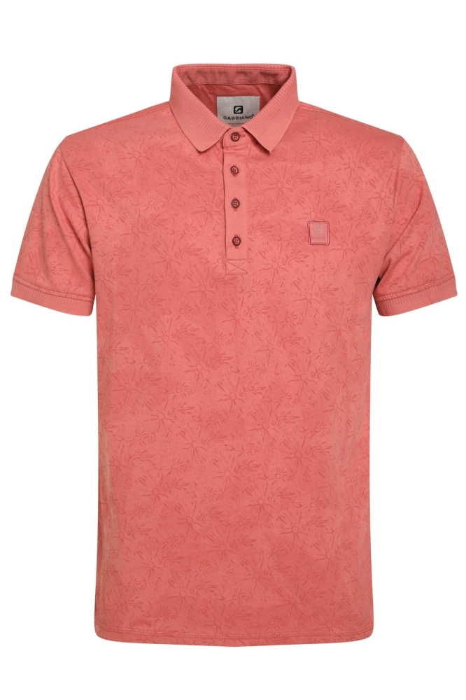 Gabbiano oranje heren polo | Vooraanzicht