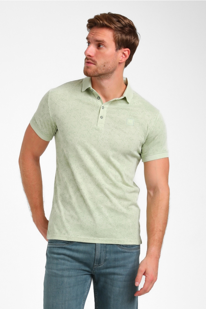 Gabbiano groene heren polo | Model vooraanzicht