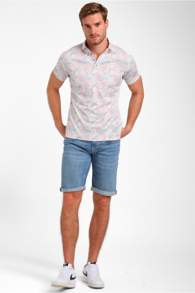 Gabbiano beige heren polo | Model