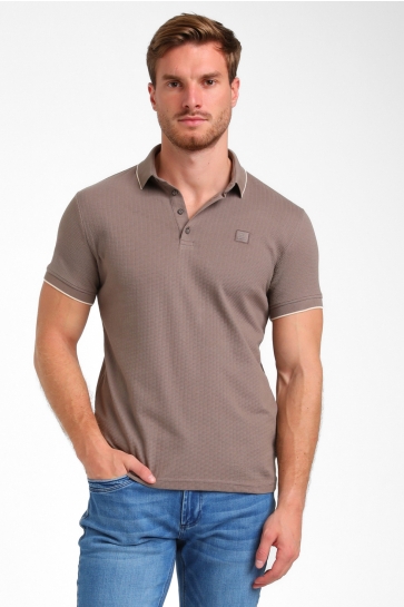 Gabbiano LUXE JACQUARD POLO 235923 DESERT TAUPE