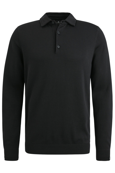 Vanguard zwarte heren polo | Vooraanzicht