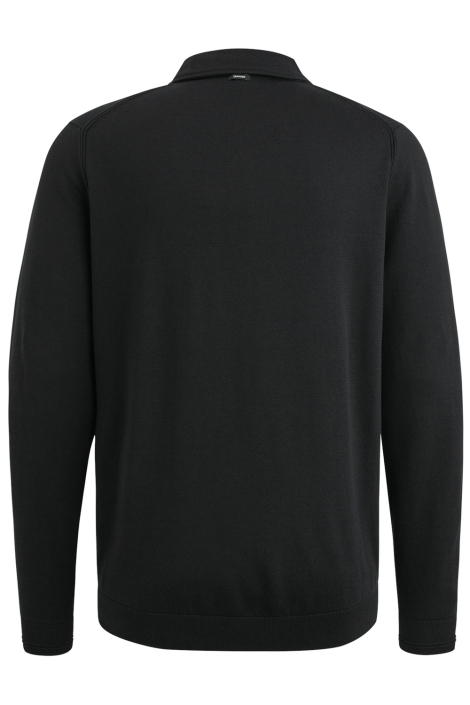 Vanguard zwarte heren polo | Achteraanzicht