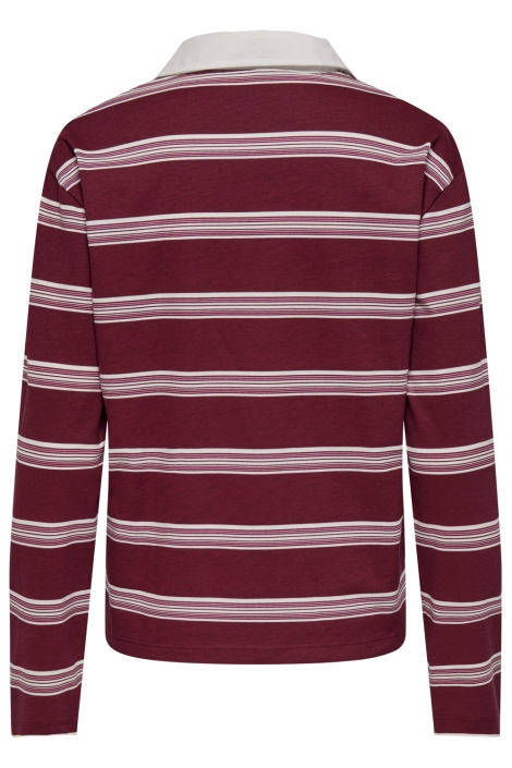 Jacqueline de Yong bordeaux dames t-shirt | Achteraanzicht