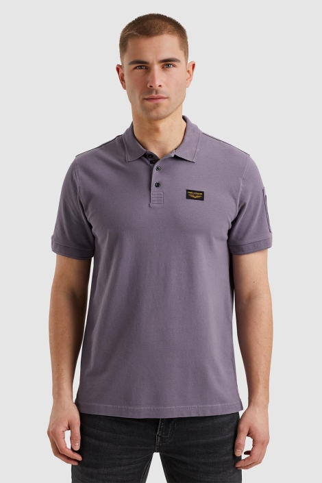 PME legend paarse heren polo | Model vooraanzicht