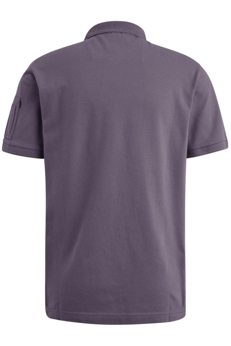 PME legend paarse heren polo | Achteraanzicht
