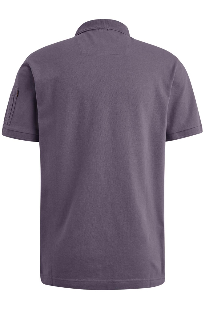 PME legend paarse heren polo | Achteraanzicht