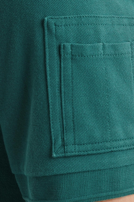 PME legend groene heren polo | Close up