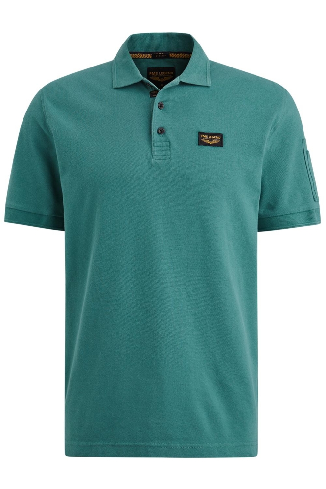 PME legend groene heren polo | Vooraanzicht