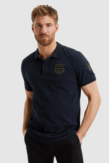PME legend short sleeve polo pique Blauw