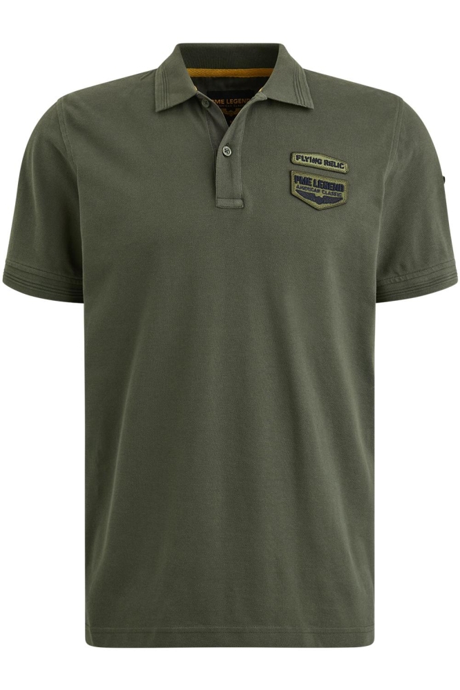 PME legend groene heren polo | Vooraanzicht