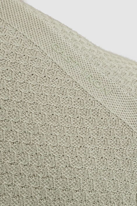 Cast Iron groene heren polo | Close up