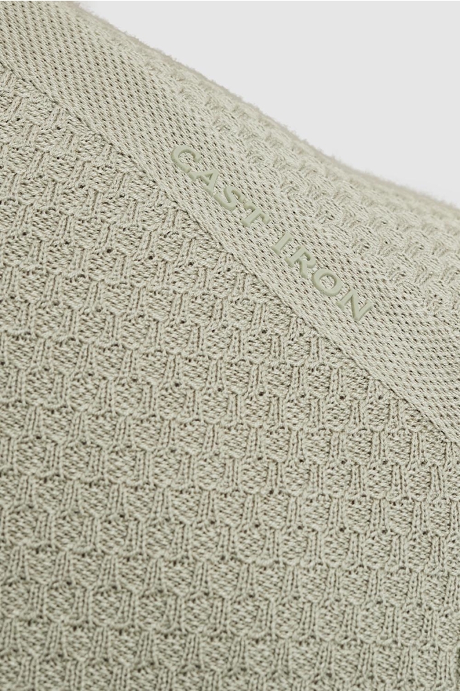 Cast Iron groene heren polo | Close up