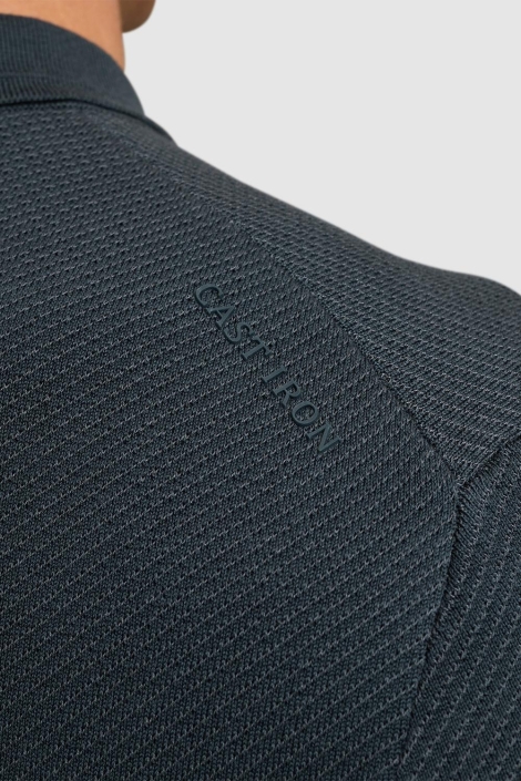 Cast Iron blauwe heren polo | Kleurstaal