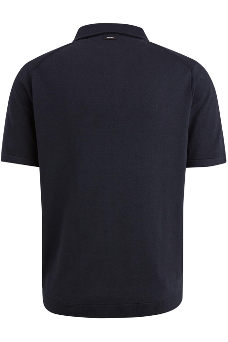 Vanguard blauwe heren polo | Achteraanzicht