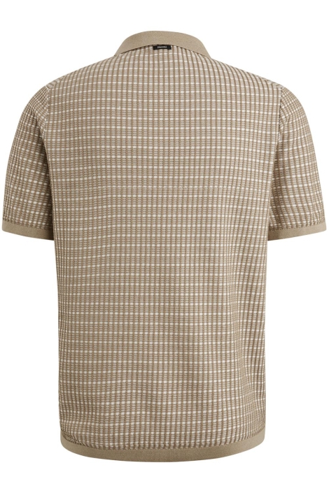 Vanguard camel heren polo | Achteraanzicht