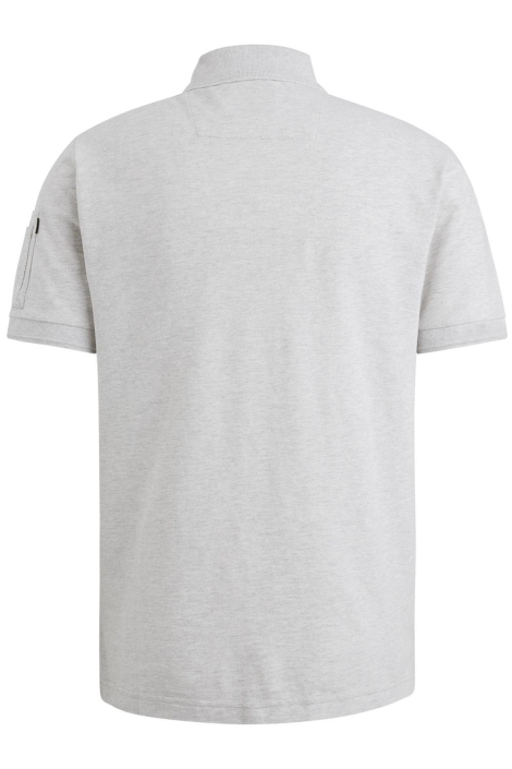 PME legend grijze heren polo | Achteraanzicht