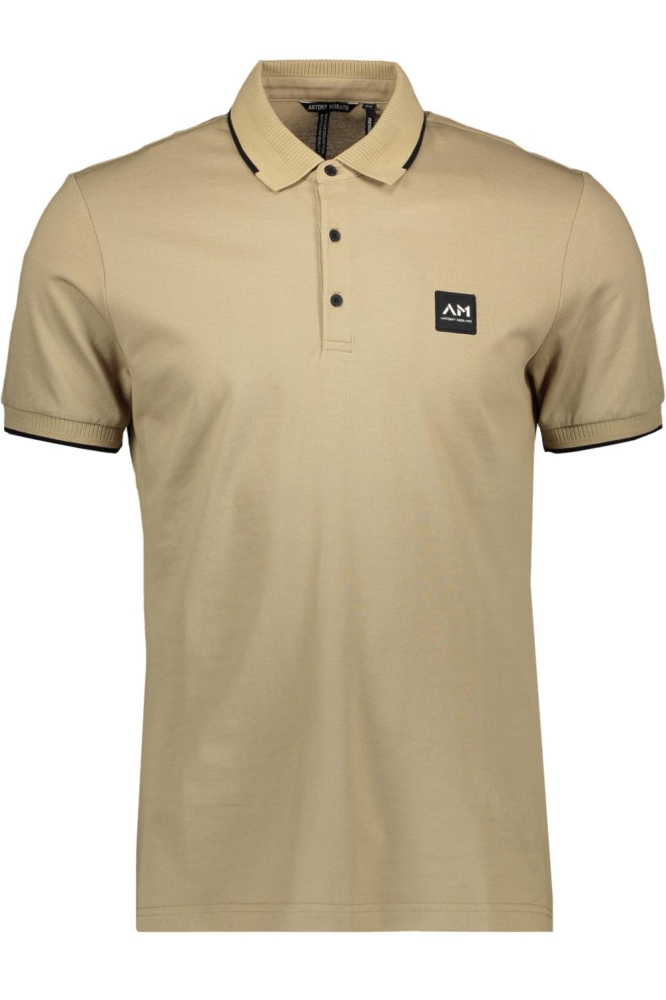 Antony Morato bruine heren polo | Vooraanzicht