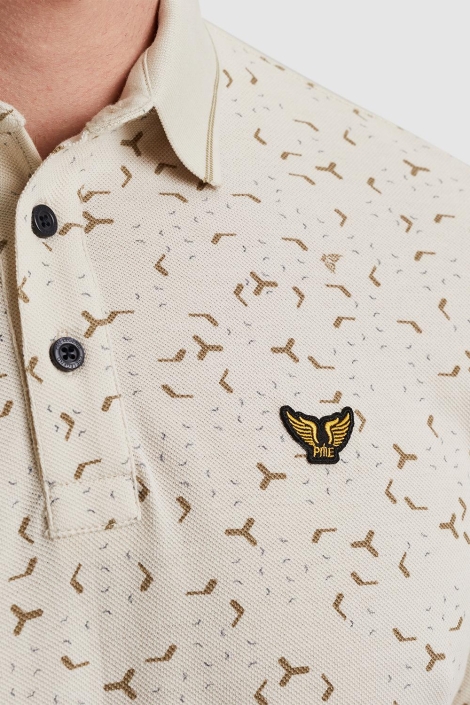 PME legend beige heren polo | Kleurstaal