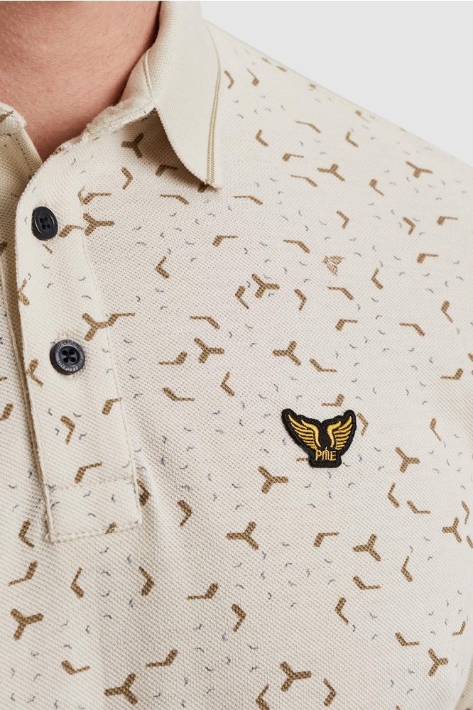PME legend beige heren polo | Kleurstaal