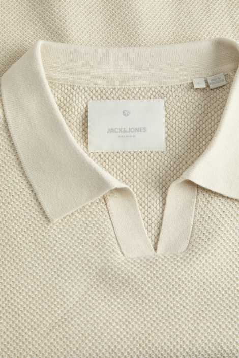 Jack & Jones beige heren trui | Close up