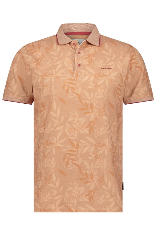 State of Art oranje heren polo | Vooraanzicht