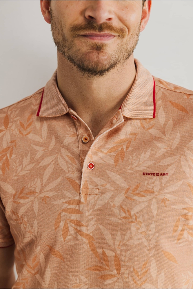 State of Art oranje heren polo | Unique Selling Point