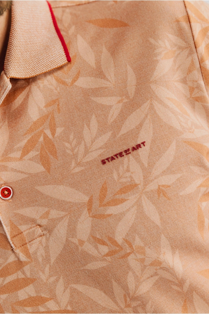 State of Art oranje heren polo | Kleurstaal