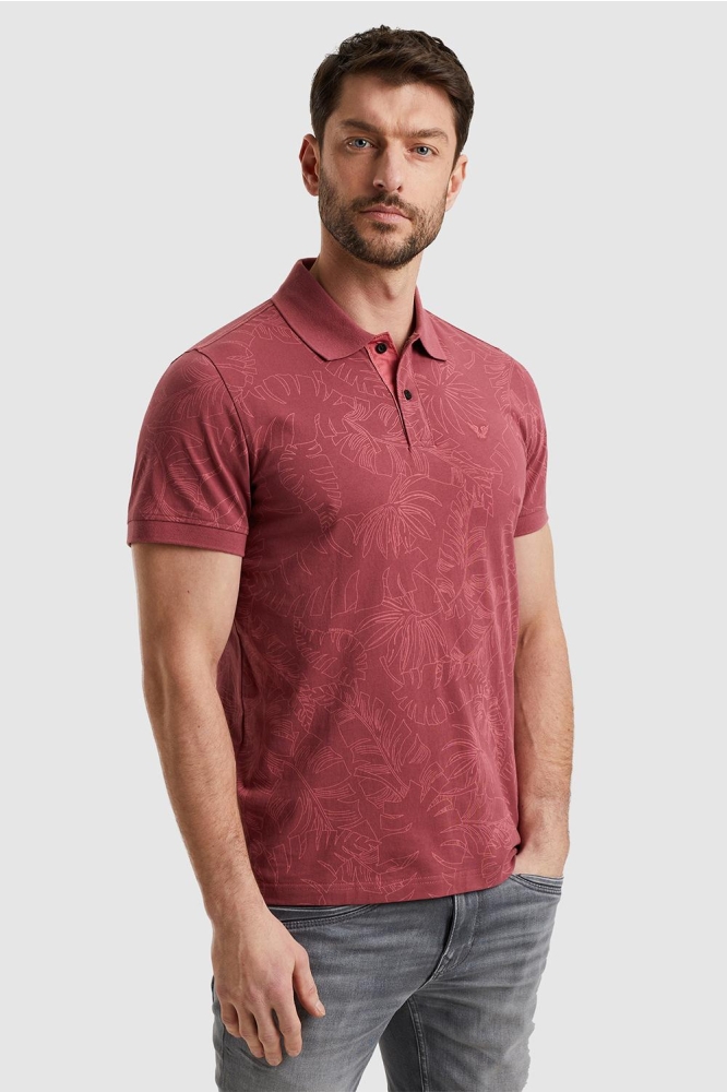 PME legend roze heren polo | Model zijaanzicht