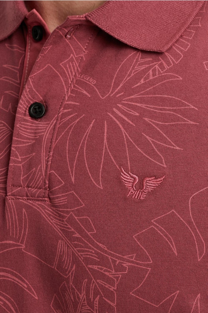 PME legend roze heren polo | Close up