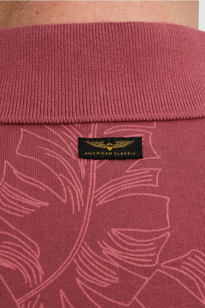 PME legend roze heren polo | Close up