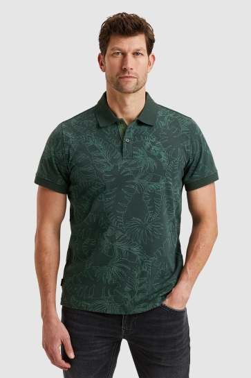 PME legend short sleeve polo single jersey ao Groen