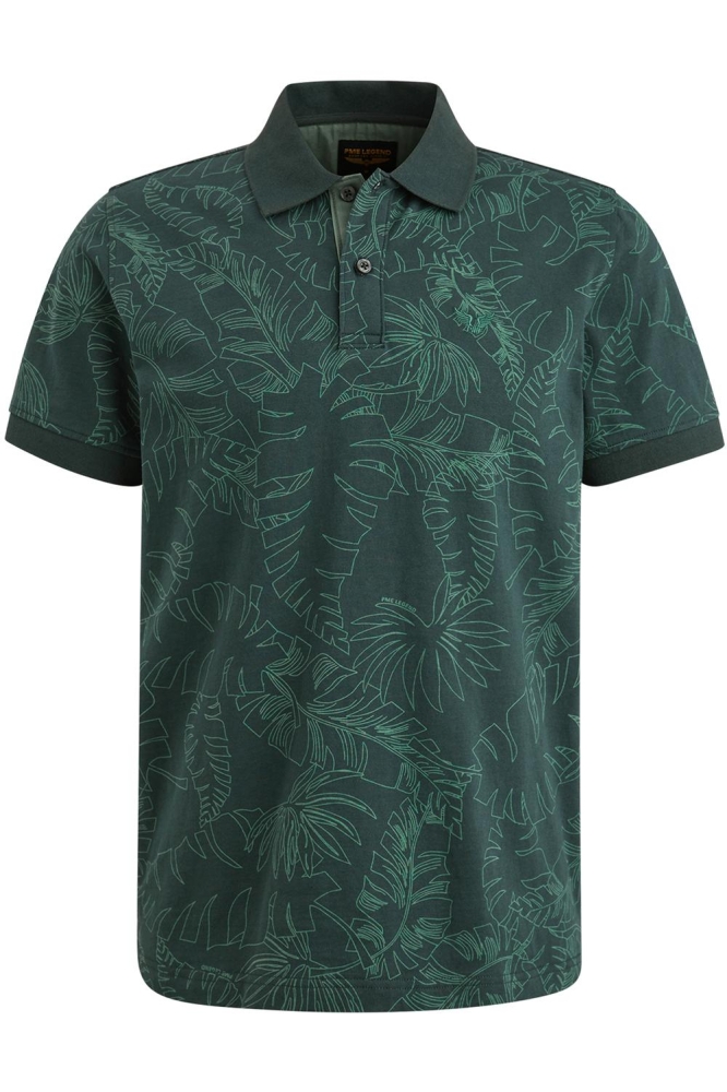PME legend groene heren polo | Vooraanzicht