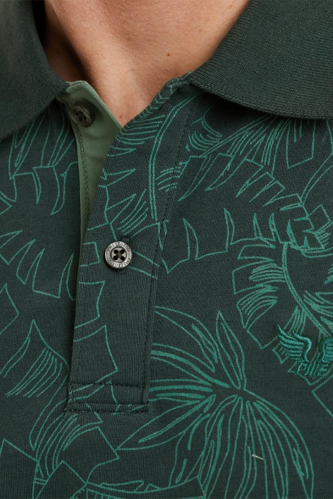 PME legend groene heren polo | Close up