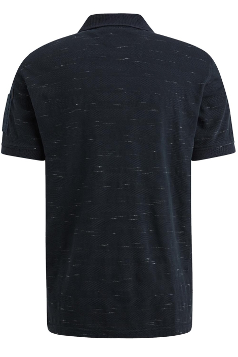 PME legend blauwe heren polo | Achteraanzicht