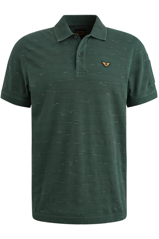 PME legend groene heren polo | Vooraanzicht