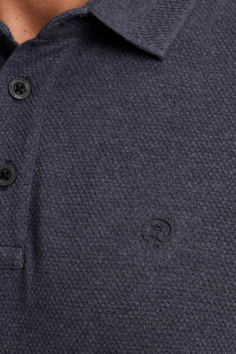 Cast Iron blauwe heren polo | Kleurstaal