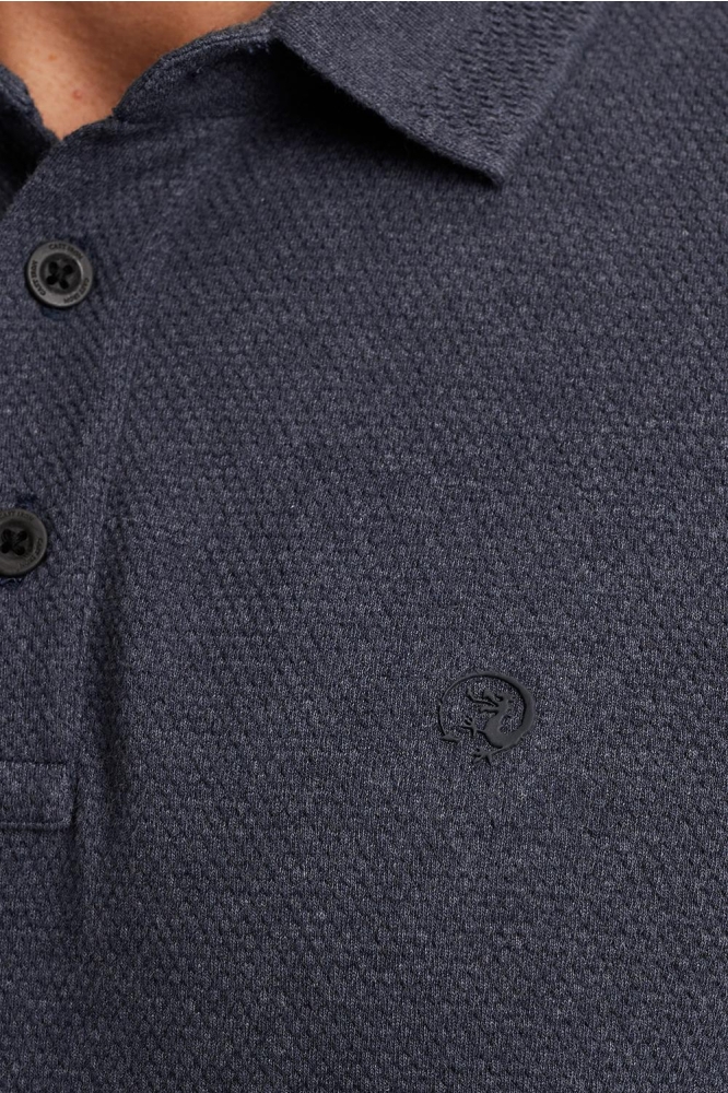 Cast Iron blauwe heren polo | Kleurstaal