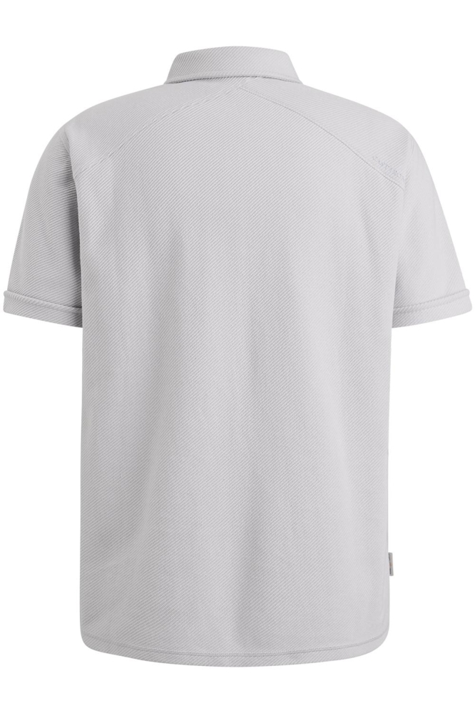 Cast Iron witte heren polo | Achteraanzicht