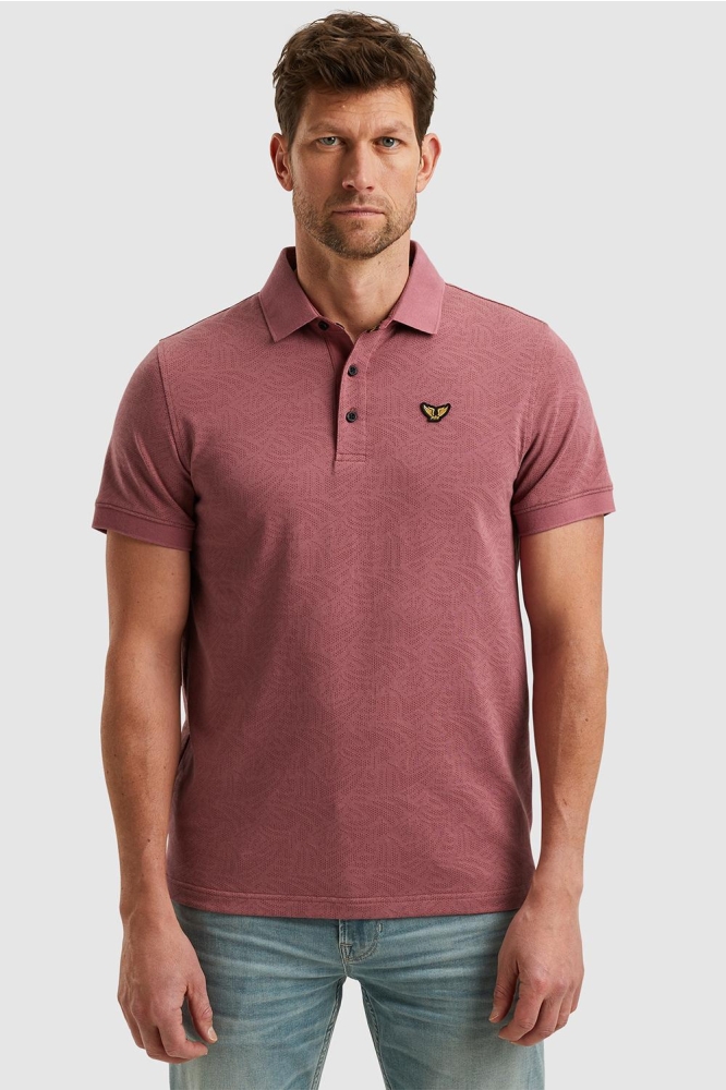 PME legend roze heren polo | Model vooraanzicht