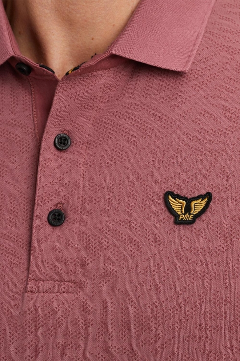 PME legend roze heren polo | Close up