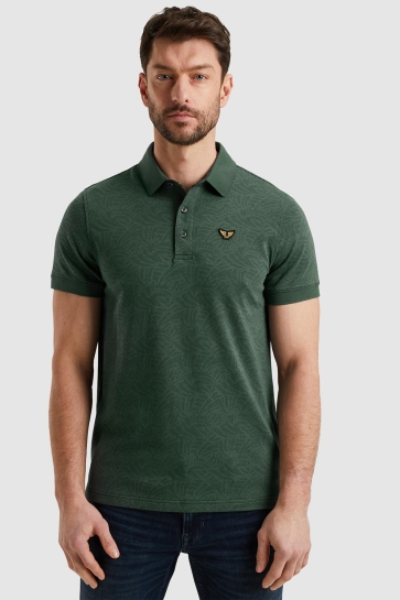 PME legend short sleeve polo jacquard jersey Groen