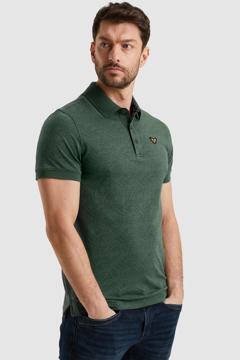PME legend groene heren polo | Model zijaanzicht