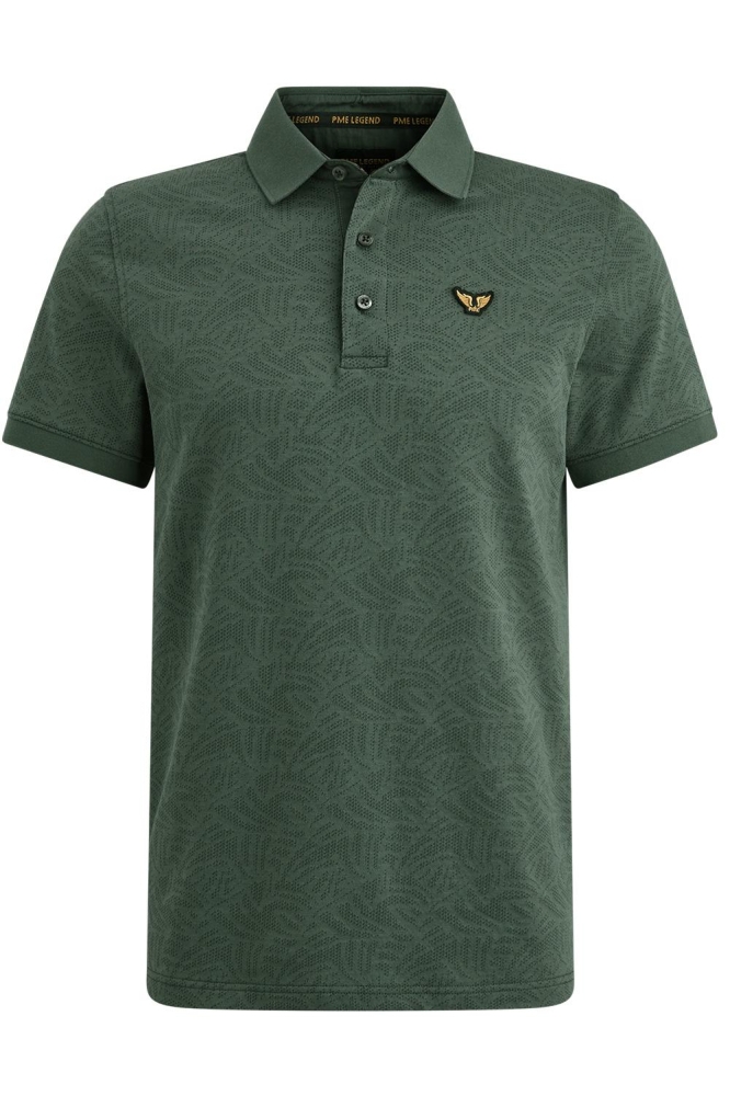 PME legend groene heren polo | Vooraanzicht
