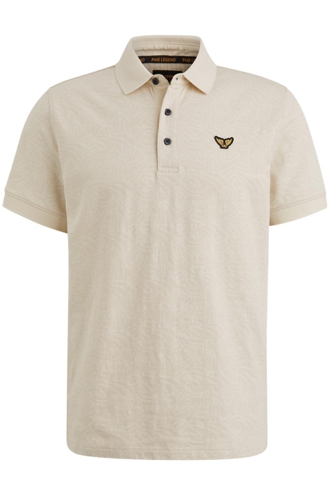 PME legend beige heren polo | Vooraanzicht