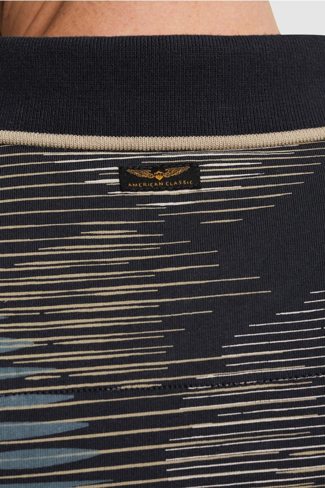 PME legend blauwe heren polo | Close up