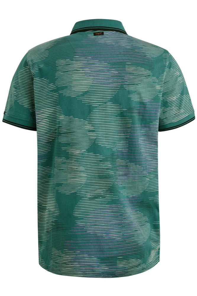 PME legend groene heren polo | Achteraanzicht