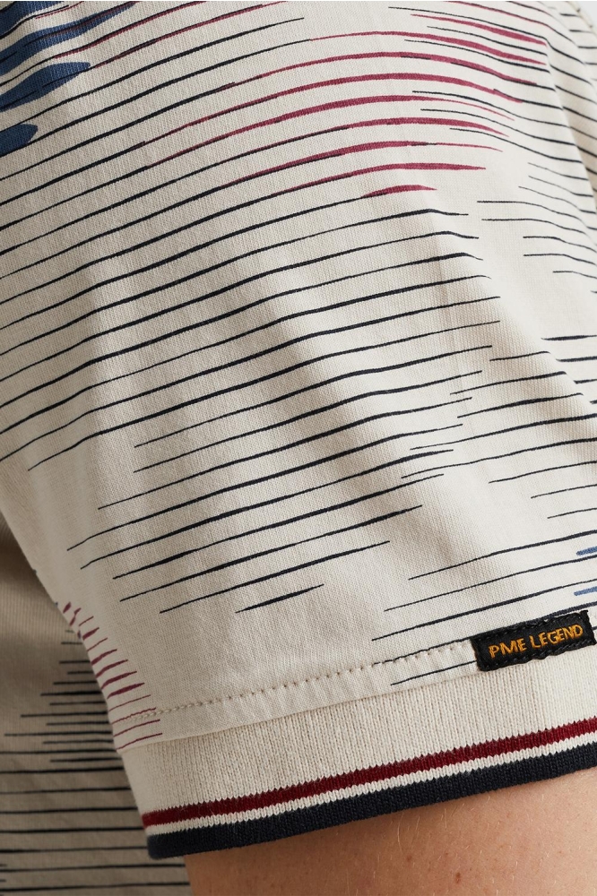 PME legend beige heren polo | Close up