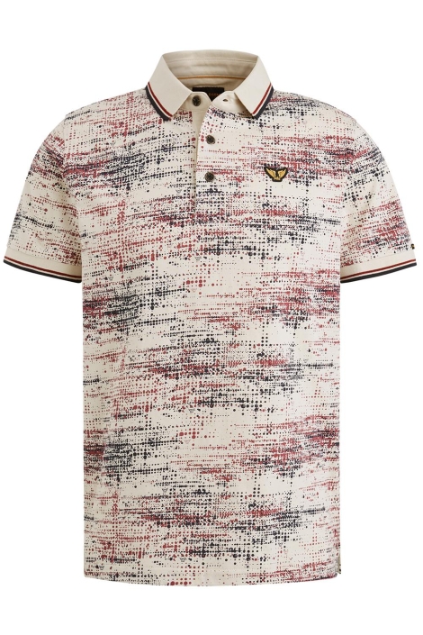 PME legend beige heren polo | Vooraanzicht